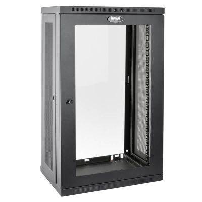 TRIPP-LITE SMARTRACK 21U WALL-MOUNT RACK ENCLOSURE CABINET - BLACK