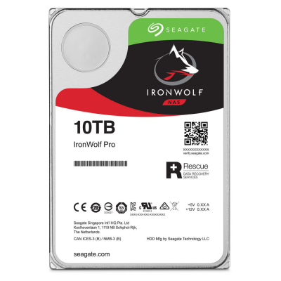 SEAGATE IRONWOLF STORAGE HDD HARD DRIVE - 10 TB - SATA-6GB/s