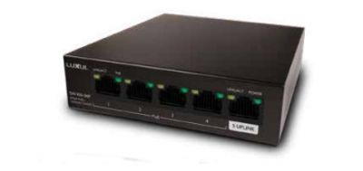 LUXUL SW-100-04P 4-PORT PoE+ GIGABIT COMPACT SWITCH