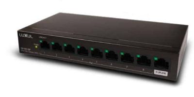 LUXUL SW-100-08P 8-PORT PoE+ GIGABIT COMPACT SWITCH