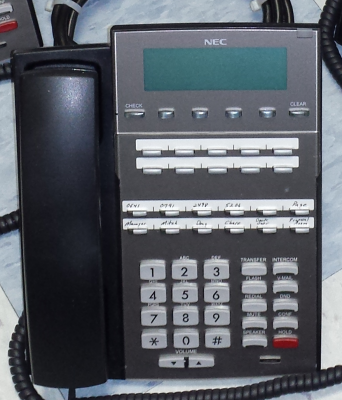 NEC DSX 22B 22-BUTTON DISPLAY BK TELEPHONE (REFURBISHED)