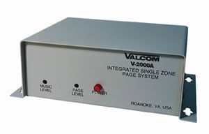 VALCOM V-2000A 1-ZONE PAGE CONTROL WITH BUILT-IN POWER SUPPLY