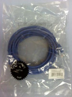 WELTRON 15 FT. CAT-5E PATCH CORD BLUE