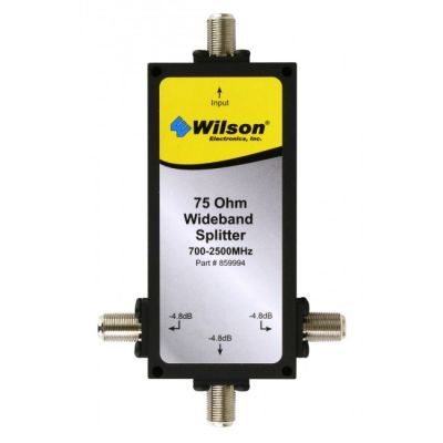 WILSON THREE WAY 75 Ohm 700-2500 MHz SPLITTER WITH F-FEMALE CONNECTORS