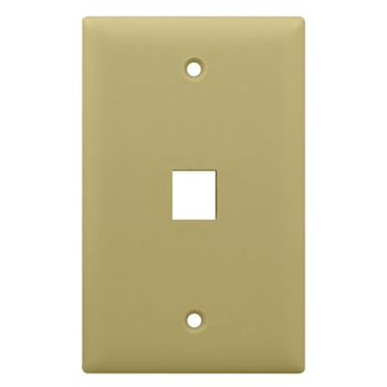 LEGRAND ON-Q SINGLE-GANG 1-HOLE FACEPLATE (IVORY)