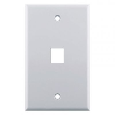 LEGRAND ON-Q SINGLE-GANG 1-HOLE FACEPLATE (WHITE)